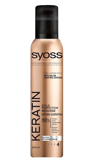 Picture of P-Syoss Keratin Extra Güçlü Tutuş No:4 Saç Bakım Köpüğü 250Ml