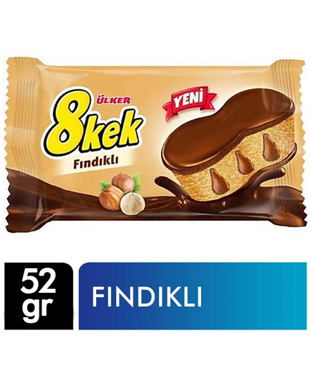 Picture of p- Ülker 8 Kek 52 gr 24'lü Paket Fındıklı