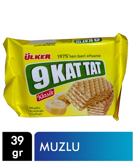 Picture of ÜLKER 9 KAT TAT MUZLU GOFRET 39 GR 24 LÜ