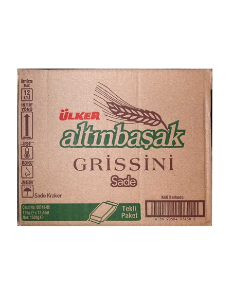 Picture of ÜLKER ALTINBAŞAK GRİSSİNİ SADE 125 GR 12 Lİ