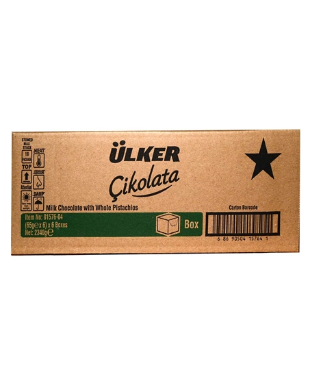 Picture of ÜLKER ÇİKOLATA KARE ANTEP FISTIKLI 65 gr 6lı