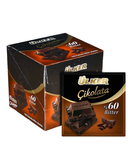 Picture of ÜLKER ÇİKOLATA KARE BİTTER 60 gr 6lı