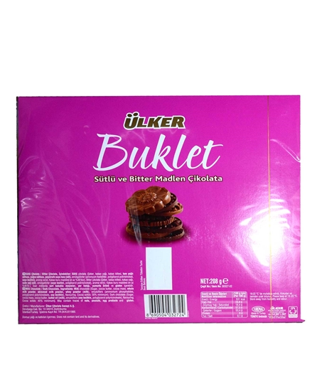 Picture of Ülker Buklet Sütlü ve Bitter Madlen Çikolata 6 lı