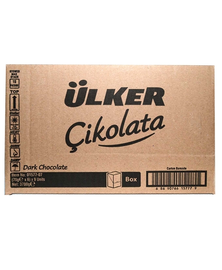 Picture of ÜLKER BİTTER TABLET ÇİKOLATA 70 GR 6 LI