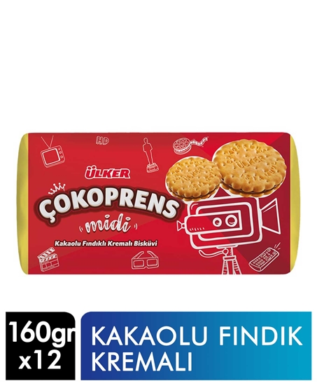 Picture of ÜLKER ÇOKOPRENS MİDİ 10'LU 160GR 12 Lİ