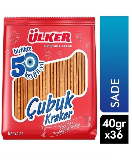 Picture of ÜLKER ÇUBUK KRAKER SADE 40 GR 36 LI