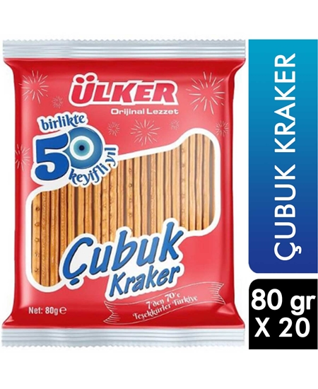 Picture of p- Ülker Çubuk Kraker 80 gr X 20'li Koli