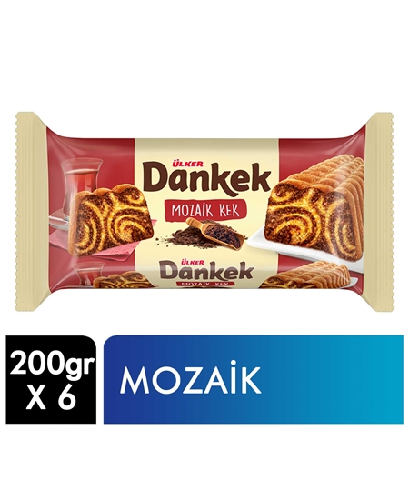 Picture of ÜLKER DANKEK ÇAY SAATİ MOZAİK KEK 200GR 6 LI