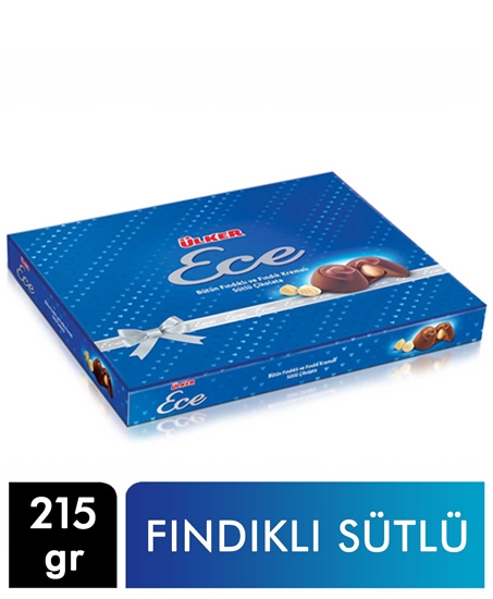 Picture of Ülker Ece Bütün  Fındıklı Sütlü Çikolata 215 gr 6 lı