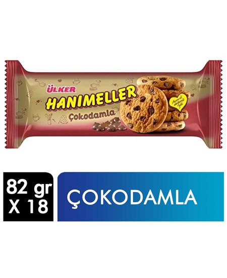 Picture of ÜLKER HANIMELLER ÇOKODAMLA RULO KURABİYE 82 GR 18 Lİ