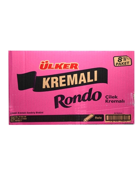 Picture of ÜLKER KREMALI RONDO ÇİLEKLİ  8x61GR 6 LI