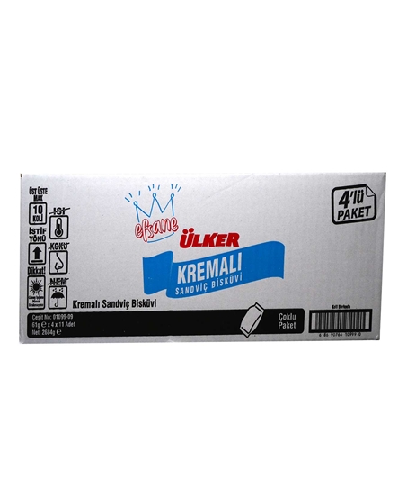 Picture of ÜLKER KREMALI SANDVİÇ BİSKÜVİ 4x61GR 14 Lİ