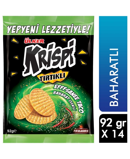 Picture of ÜLKER KRİSPİ TIRTIKLI KRAKER BAHARATLI 92GR 14 LÜ