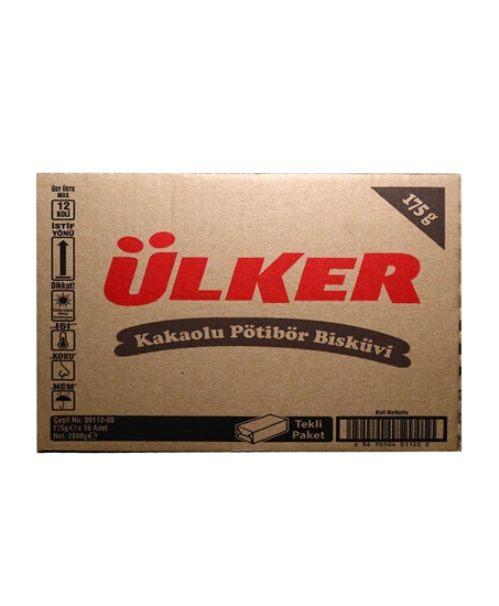 Picture of ÜLKER PÖTİBÖR BİSKÜVİ KAKAOLU 175 GR 16 LI