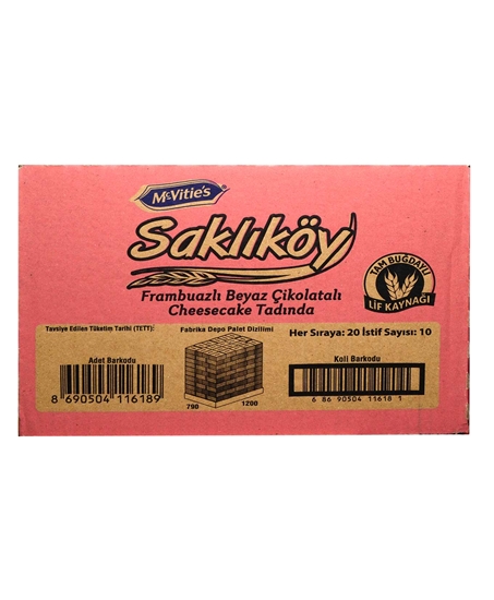 Picture of Ülker Saklıköy Frambuazlı 100 Gr 18 Lİ