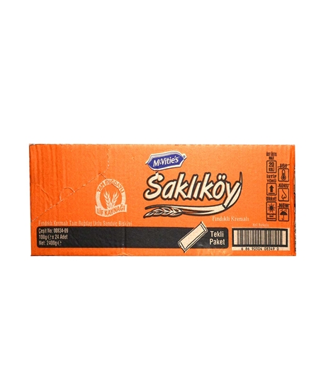 Picture of ÜLKER SAKLIKÖY FINDIK KREMALI BİSKÜVİ 100GR 24 LÜ