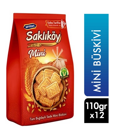 Picture of ÜLKER SAKLIKÖY KLASİK BİSKÜVİ MİNİ 110GR 12 Lİ