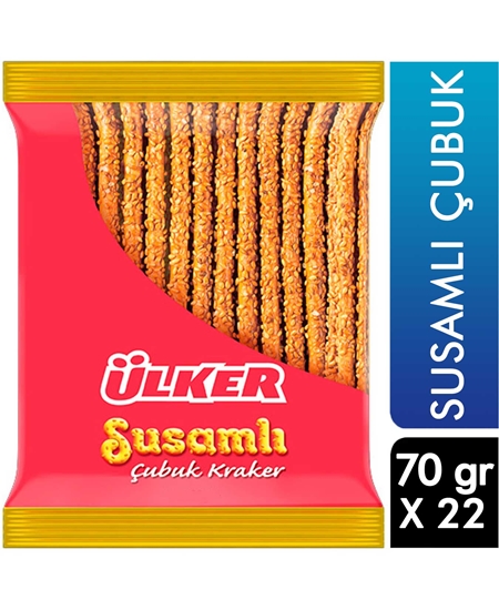 Picture of ÜLKER SUSAMLI ÇUBUK KRAKER 70GR 22 Lİ