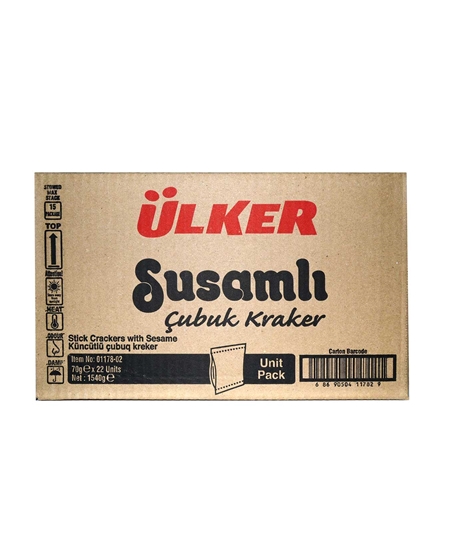 Picture of ÜLKER SUSAMLI ÇUBUK KRAKER 70GR 22 Lİ