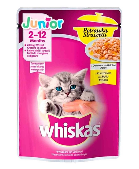 Picture of Whiskas Pouch Yavru Kedi Maması Tavuk Güveç 85 gr