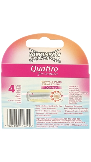 Picture of Wilkinson Sword Quattro Woman Refill Blade 3's