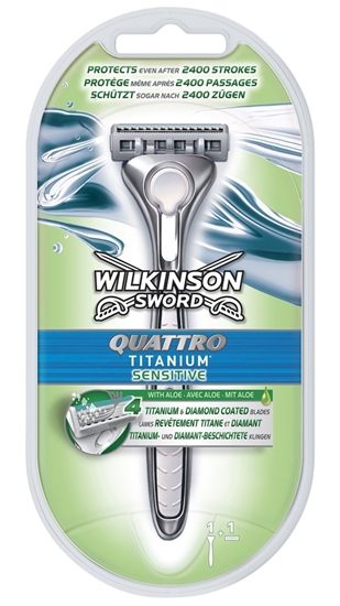 Picture of Wilkinson Sword Quattro Titanium Sensitive 1up Tıraş Makinesi