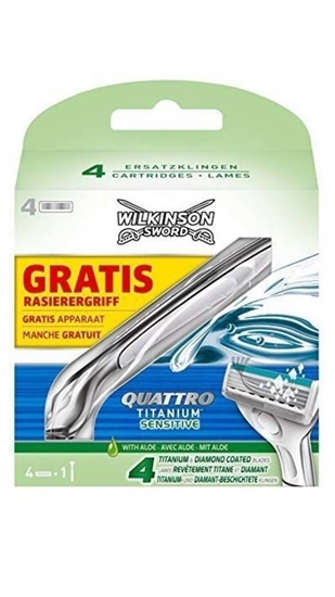 Picture of Wilkinson Sword Quattro Titanium Sensitive R + 4