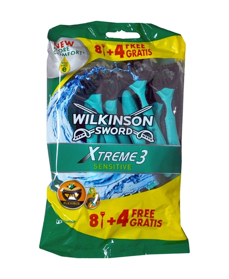 Picture of Wilkinson Sword Xtreme3 Sensitive Woman Shaving Razor 12's