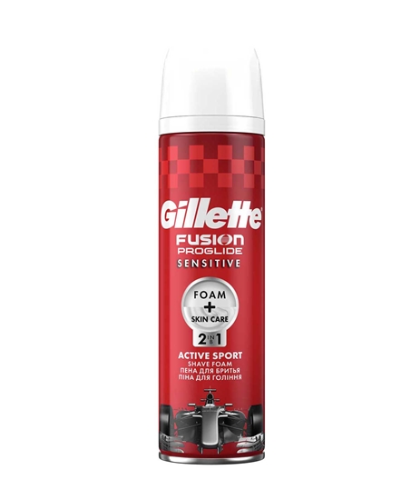 Picture of Gillette Fusion Proglide Shaving Foam 250 Ml Sensitive - Active Sport 