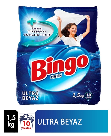 Picture of Bingo Matic Laundry Powder Detergent 1,5 kg Ultra White