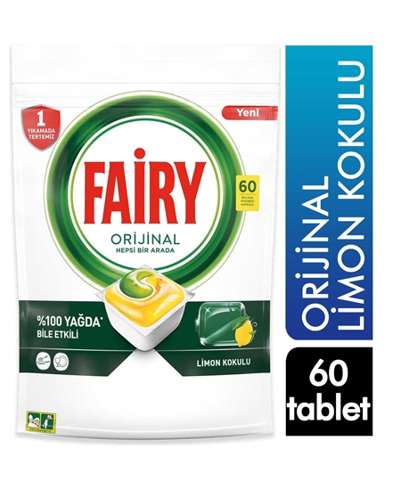 Picture of Fairy All In One 60's Tabs - Lemon