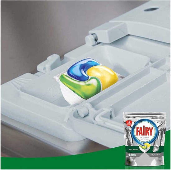 Picture of Fairy Dishwasher Tabs Platinum 60's Lemon