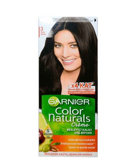 Garnier Color Naturals Saç Boyası No:3 Koyu Kahve,saç boyaları,kadın saç boyaları çeşitleri,kadın saç boyala fiyatları,saç boyaları ne kadar,kozmetik ürünleri,kadın bakım ürünleri,saç boyaları,boya çeşitleri,toptan satın al,toptan kozmetik,toptan mağazacılık,toptantr