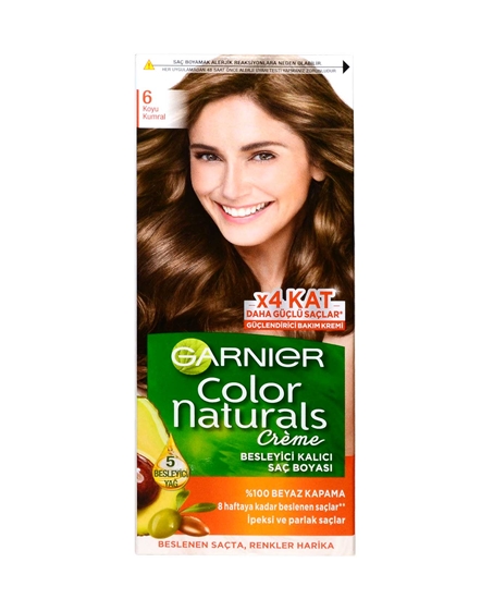 Garnier Color Naturals Saç Boyası no:6 Koyu Kumral,saç boyaları,kadın saç boyaları çeşitleri,kadın saç boyala fiyatları,saç boyaları ne kadar,kozmetik ürünleri,kadın bakım ürünleri,saç boyaları,boya çeşitleri,toptan satın al,toptan kozmetik,toptan mağazacılık,toptantr