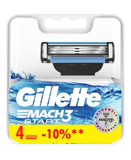 Picture of Gillette Mach3 Start Refill Razor Blade 4's