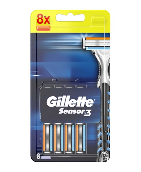 Picture of Gillette Sensor3 Refill Razor Blade 8's