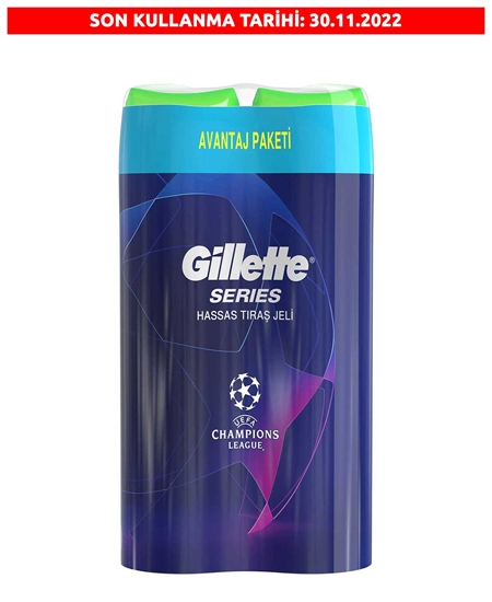 Picture of Gillette Series Sensitive Shaving Gel 2x250 ml