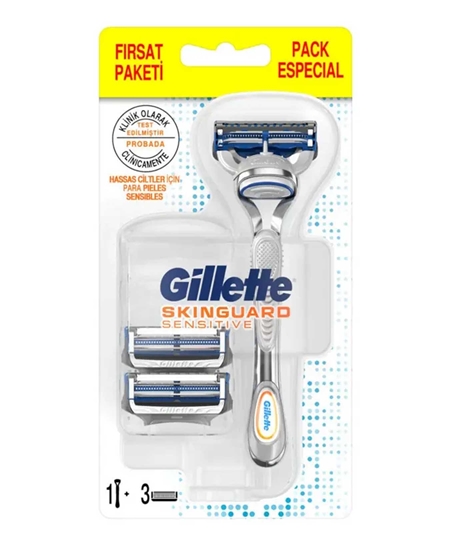 Picture of Gillette Skinguard Sensitive Razor with 3 Refills