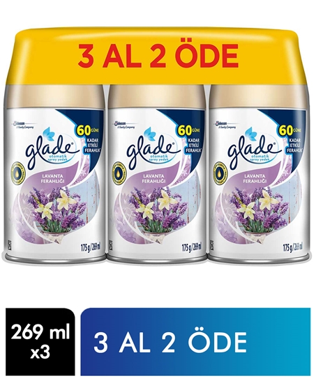 Picture of Glade Refill Air Freshener Triple Pack of Lavender -  3 x 269 ml 