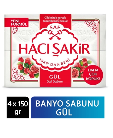 Picture of Hacı Şakir Banyo Sabunu 4x150 gr Gül