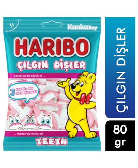 Picture of Haribo Jelly Bean 80 Gr - Teeth