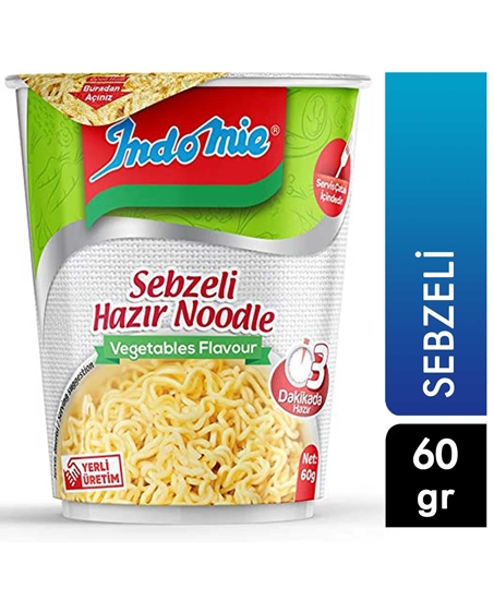 Picture of İndomie Sebze Çeşnili Noodle 60 g X 24'lü Koli