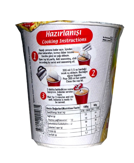 Picture of İndomie Sebze Çeşnili Noodle 60 g X 24'lü Koli