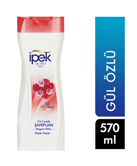 Picture of İpek Şampuan 570 ml Boyalı Saçlar Gül Özlü 2 in 1