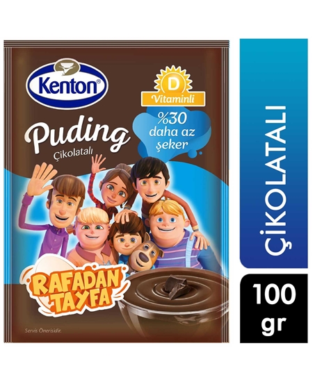 Picture of Kenton Puding Şekeri Azaltılmış D Vitaminli Çikolatalı 100 g