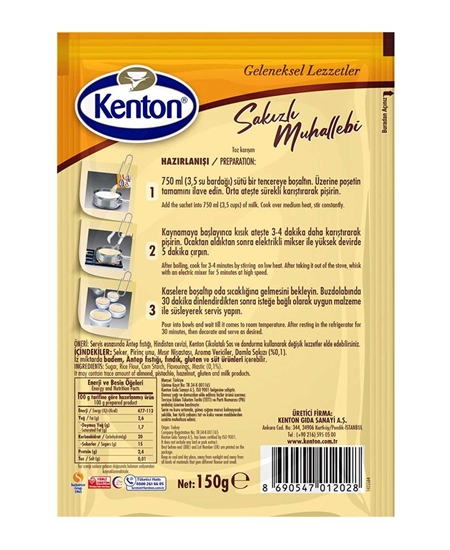 Picture of Kenton Sakızlı Muhallebi 150 g X 24'lü Koli