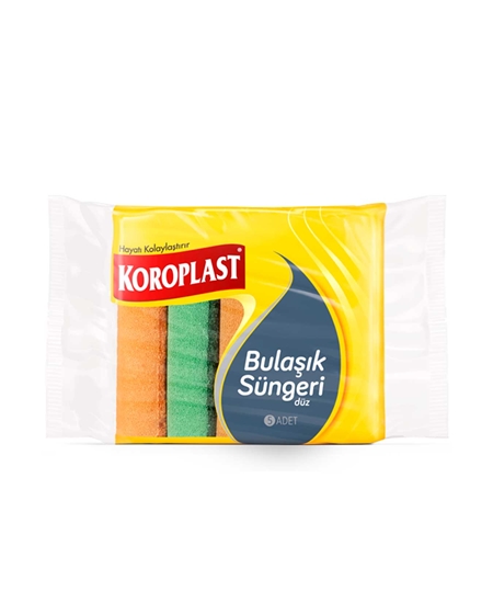 koroplast, bulaşık süngeri, sünger, sarı sünger, renkli sünger, yeşil sünger, temizlik süngeri, mutfak ürünleri, temizlik ürünleri