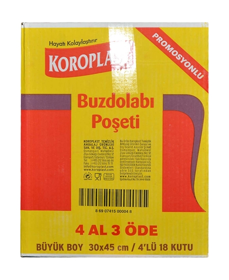 koroplast, koroplast buzdolabı poşeti, buzdolabı poşeti, saklama poşeti, buzluk poşeti, dipfiriz poşeti, deepfreeze poşeti, Koroplast Buzdolabı Poşeti büyük Boy satın al, Koroplast Buzdolabı Poşeti büyük Boy fiyat