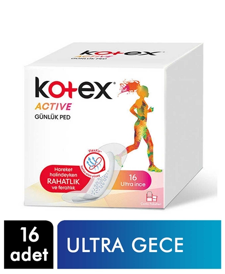 Picture of KOTEX ACTIVE GÜNLÜK PED 16'LI (16X16)