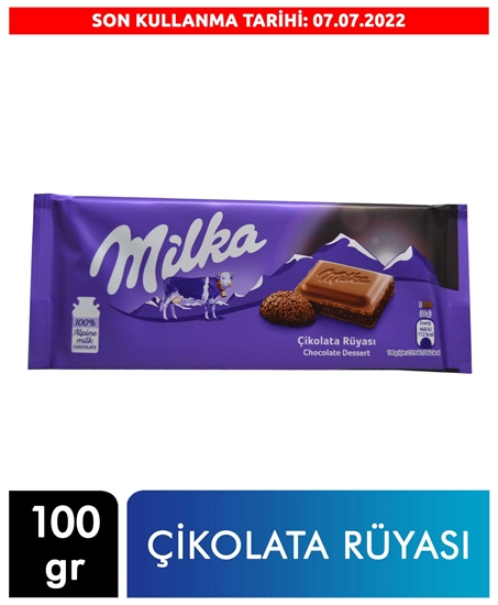 Picture of MİLKA TABLET ÇİKOLATA RÜYASI 100 GR